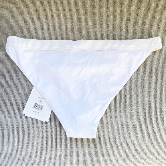 NWT ONIA Leila Bikini Bottom Solid White Large - Picture 5 of 6